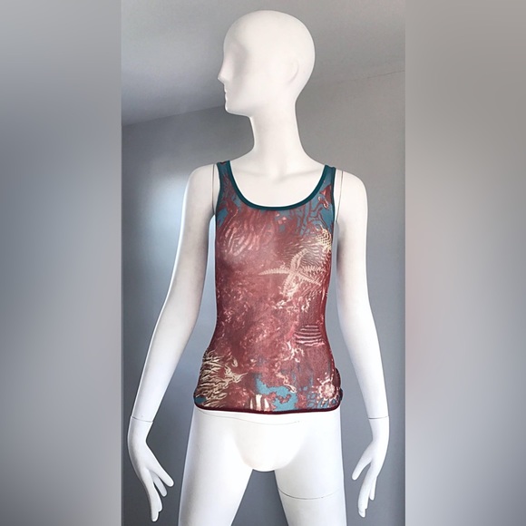 IN SEARCH OF Jean Paul gaultier sea life print top - Picture 3 of 4